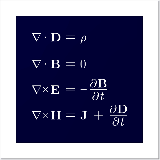 Maxwell's Equations Science And Physics Wall Art by Rewstudio